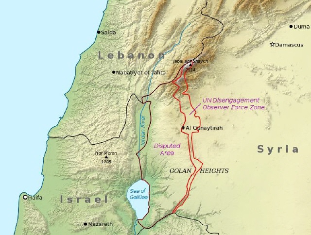 Golanhöhen - Map